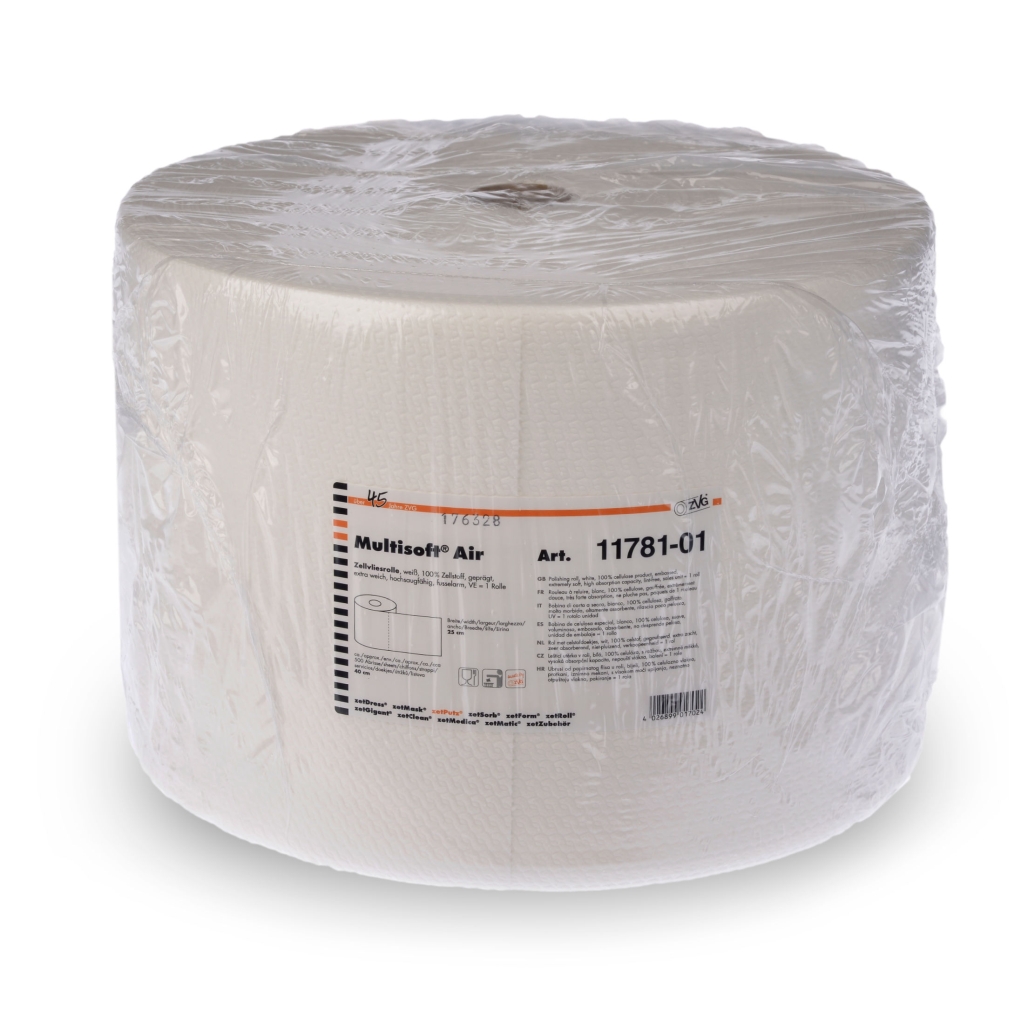 Bild von Multisoft Zellvliesrolle weiß geprägt 40x25 cm (VPE=1 Stück)